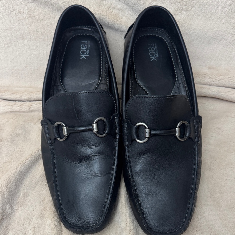 Men's Black Leather  Loafers size 10M